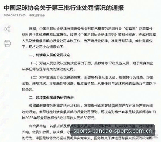 半岛体育流畅操作 中国足球反腐风暴深度解析:第三批禁足名单全披露,65人遭重罚